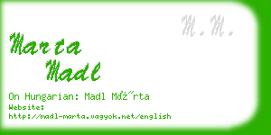 marta madl business card